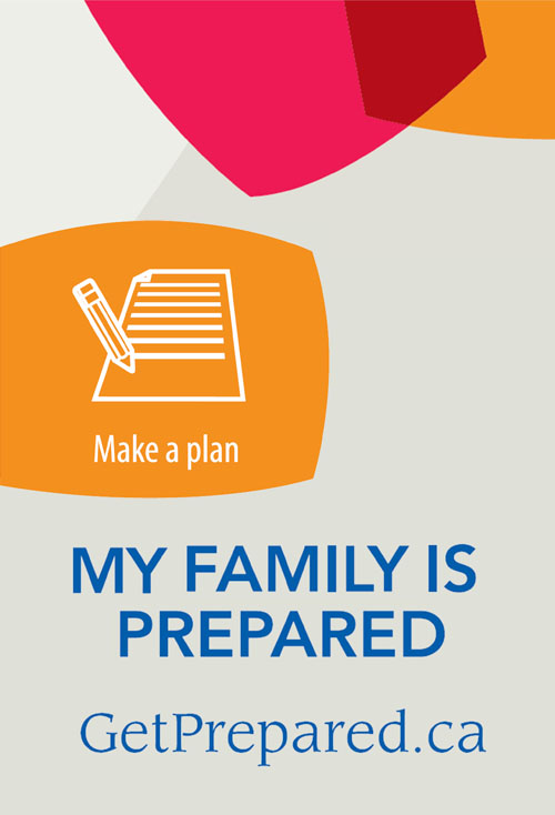 My family is prepared - Make a plan